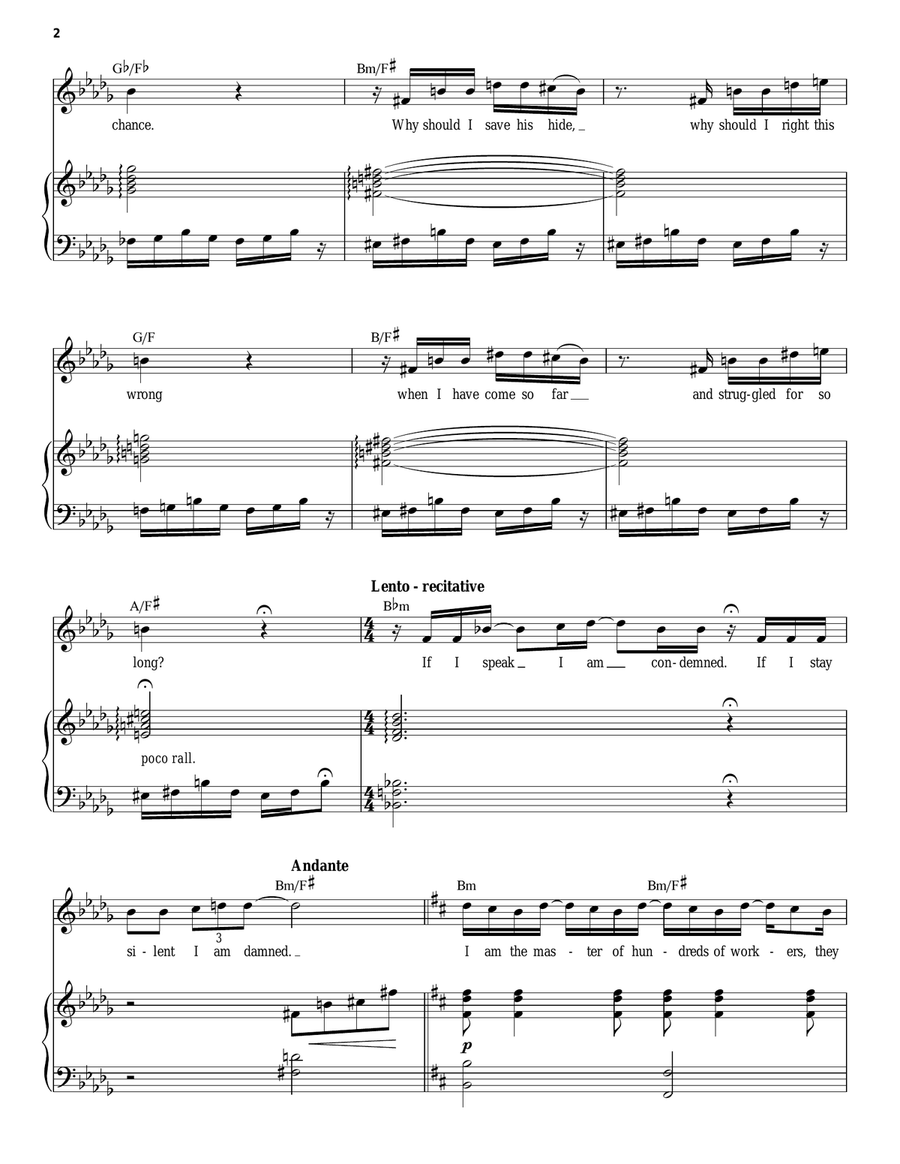 Who Am I? (from Les Miserables) Piano, Vocal scores gallery preview page 2