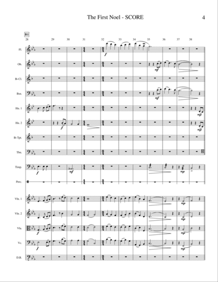 The First Noel (Orchestra) Full Orchestra scores gallery preview page 5