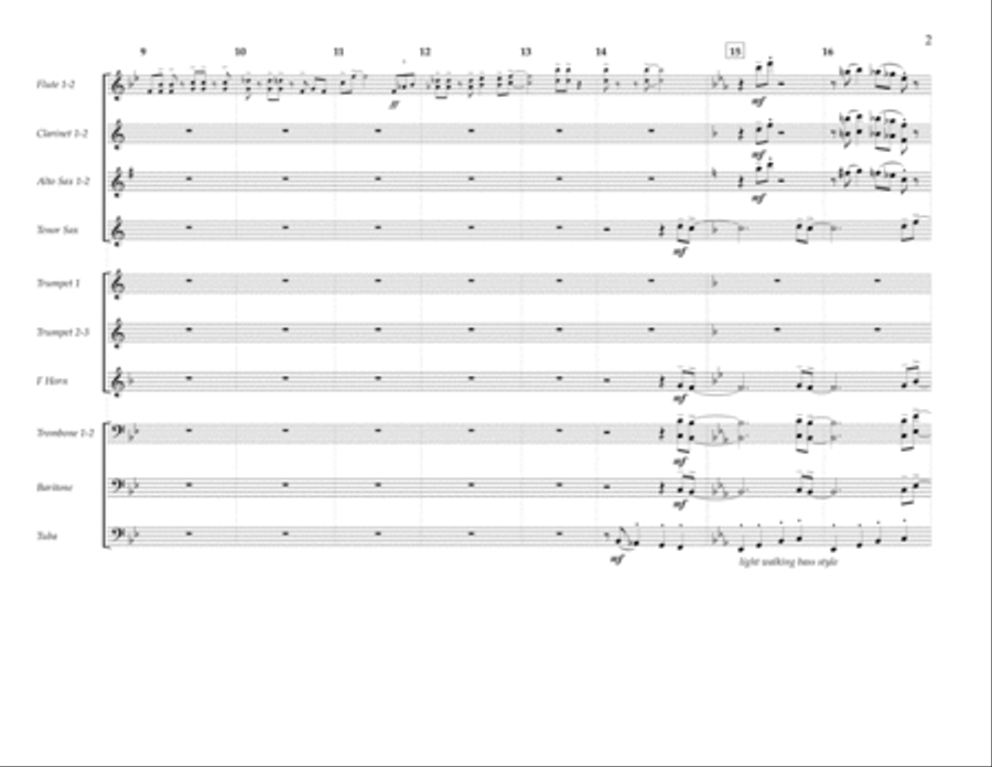 Crazy Little Thing Called Love - Wind Score Marching Band scores gallery preview page 2