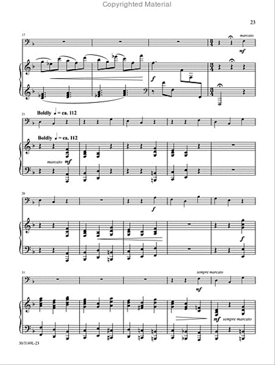 Trombone or Euphonium Solos for Worship, Vol. 2 Euphonium scores gallery preview page 13