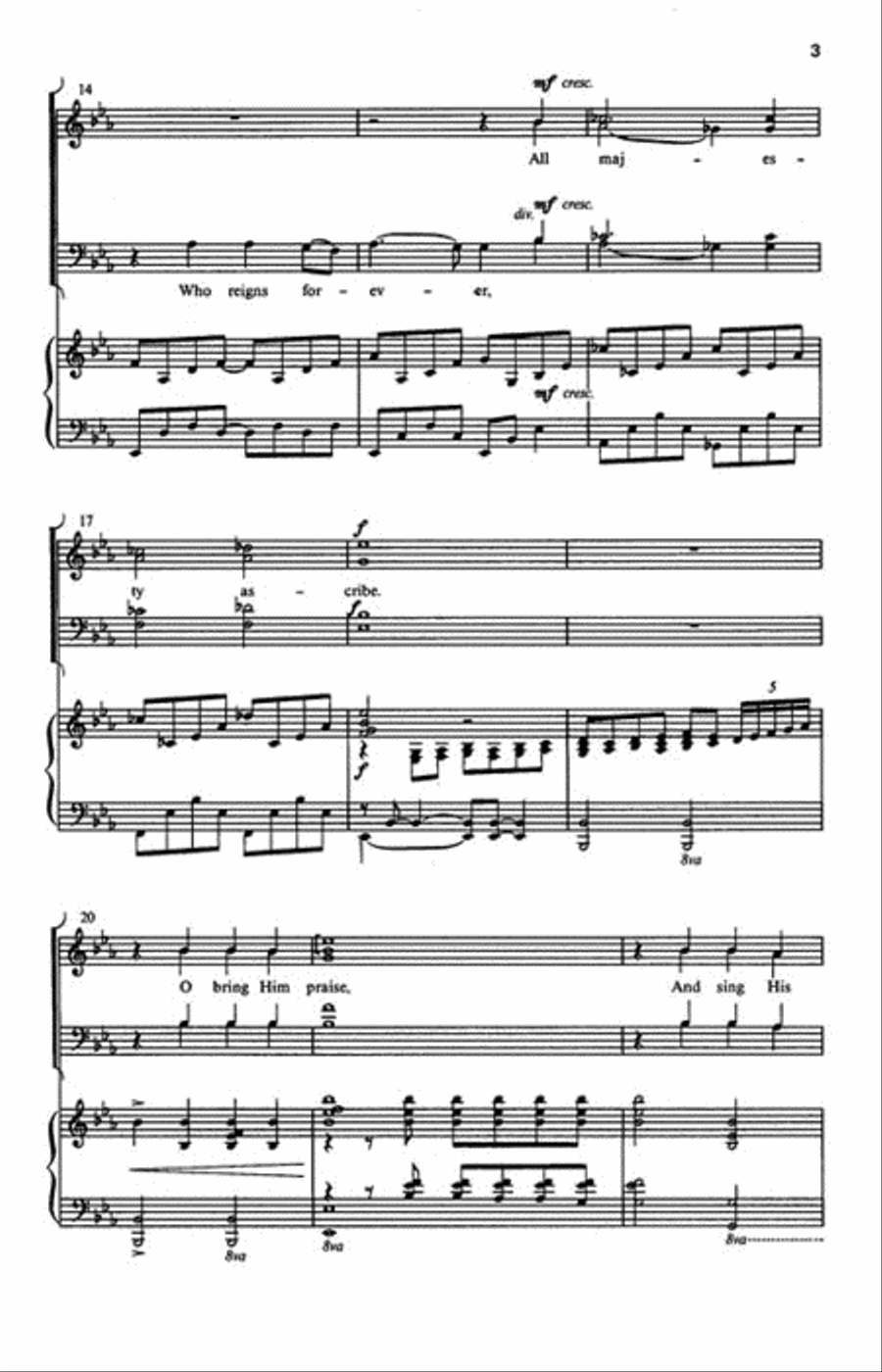Now to the King Eternal 4-Part scores gallery preview page 3