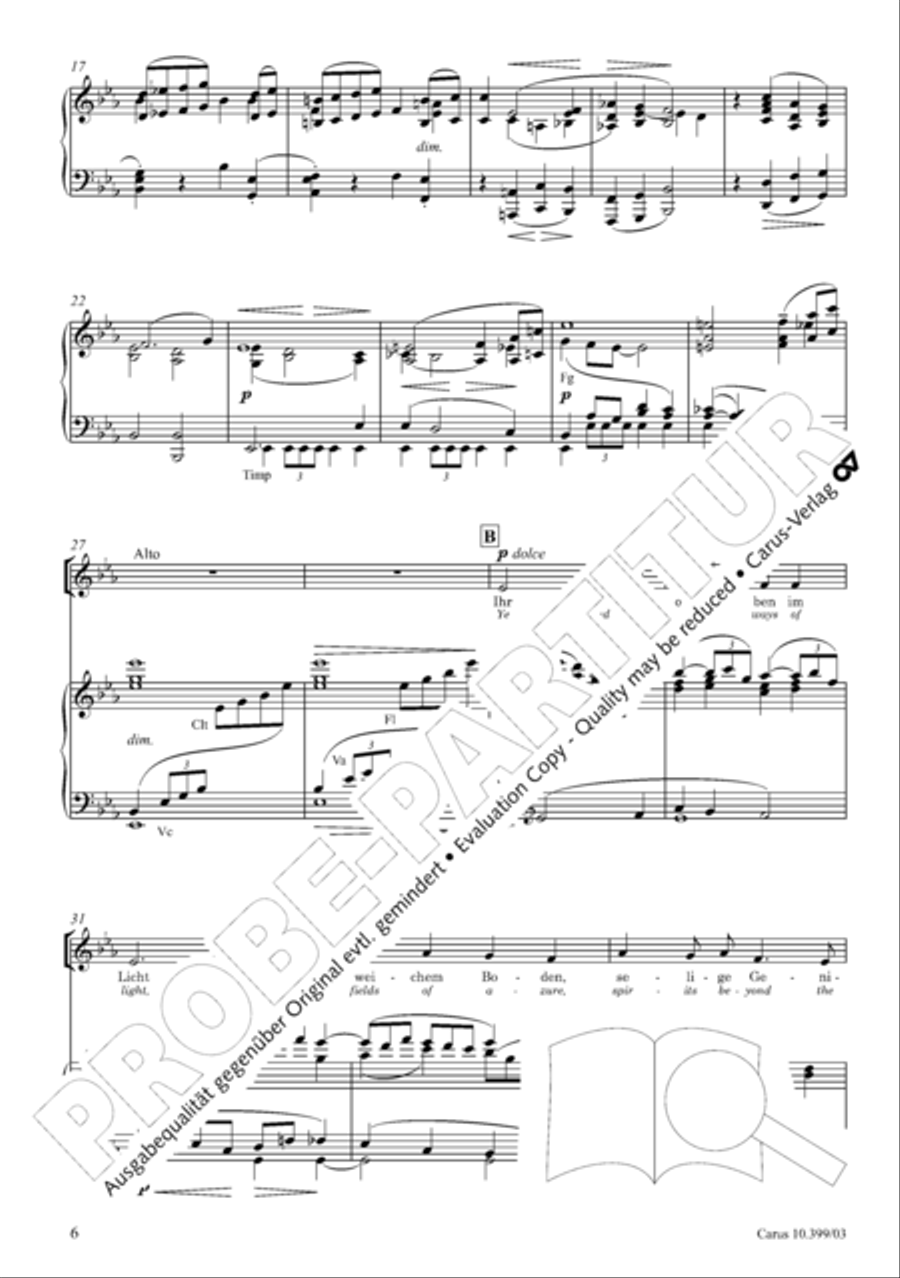 Schicksalslied, Op. 54 4-Part scores gallery preview page 7