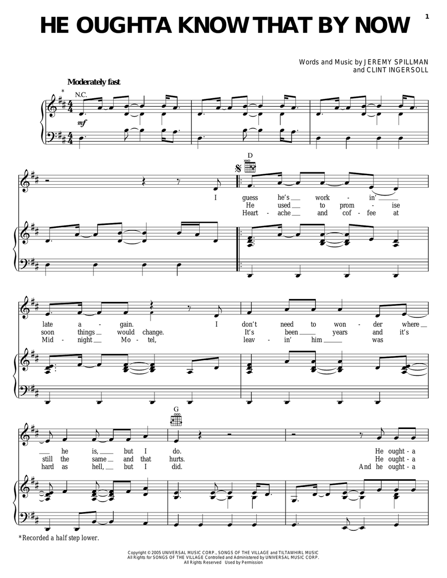 He Oughta Know That By Now Acoustic Guitar scores gallery preview page 1