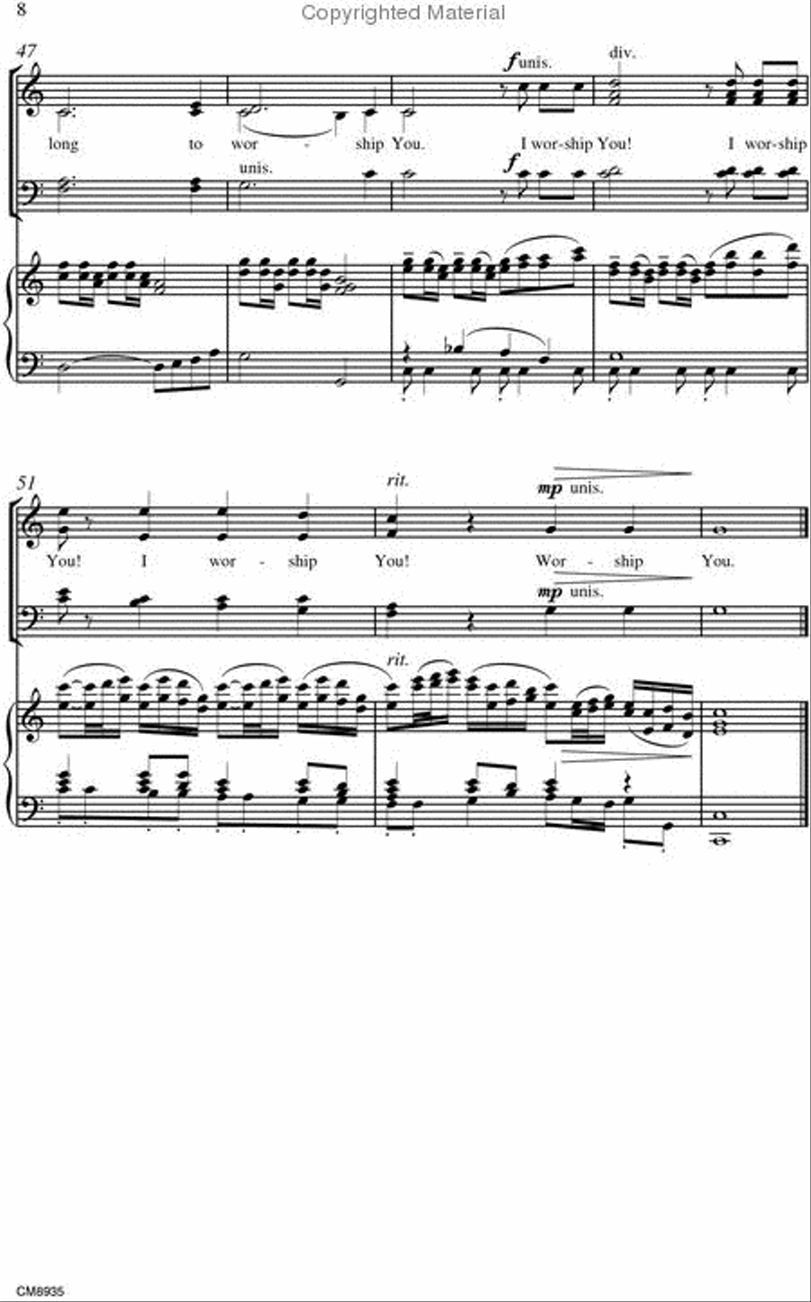 As the Deer As the Deer 4-Part scores gallery preview page 4