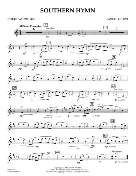 Southern Hymn - Eb Alto Saxophone 2