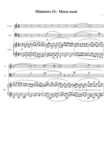 Piano Trio No. 1: Four Miniatures and a Rondo image number null