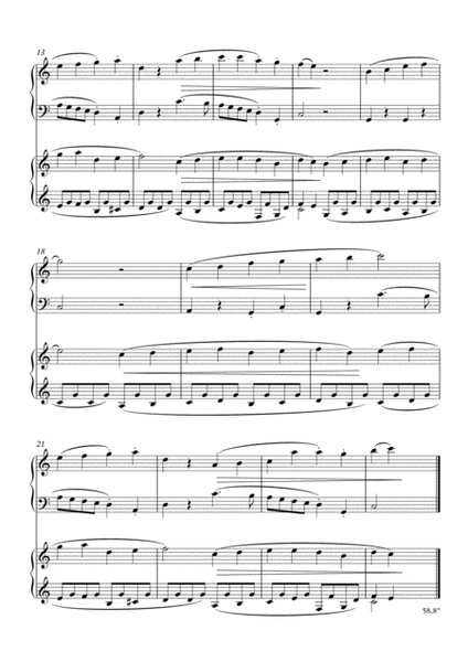 Stückchen (Little Piece) by Schumann for 2 pianos (2nd piano part by Simon Peberdy) image number null