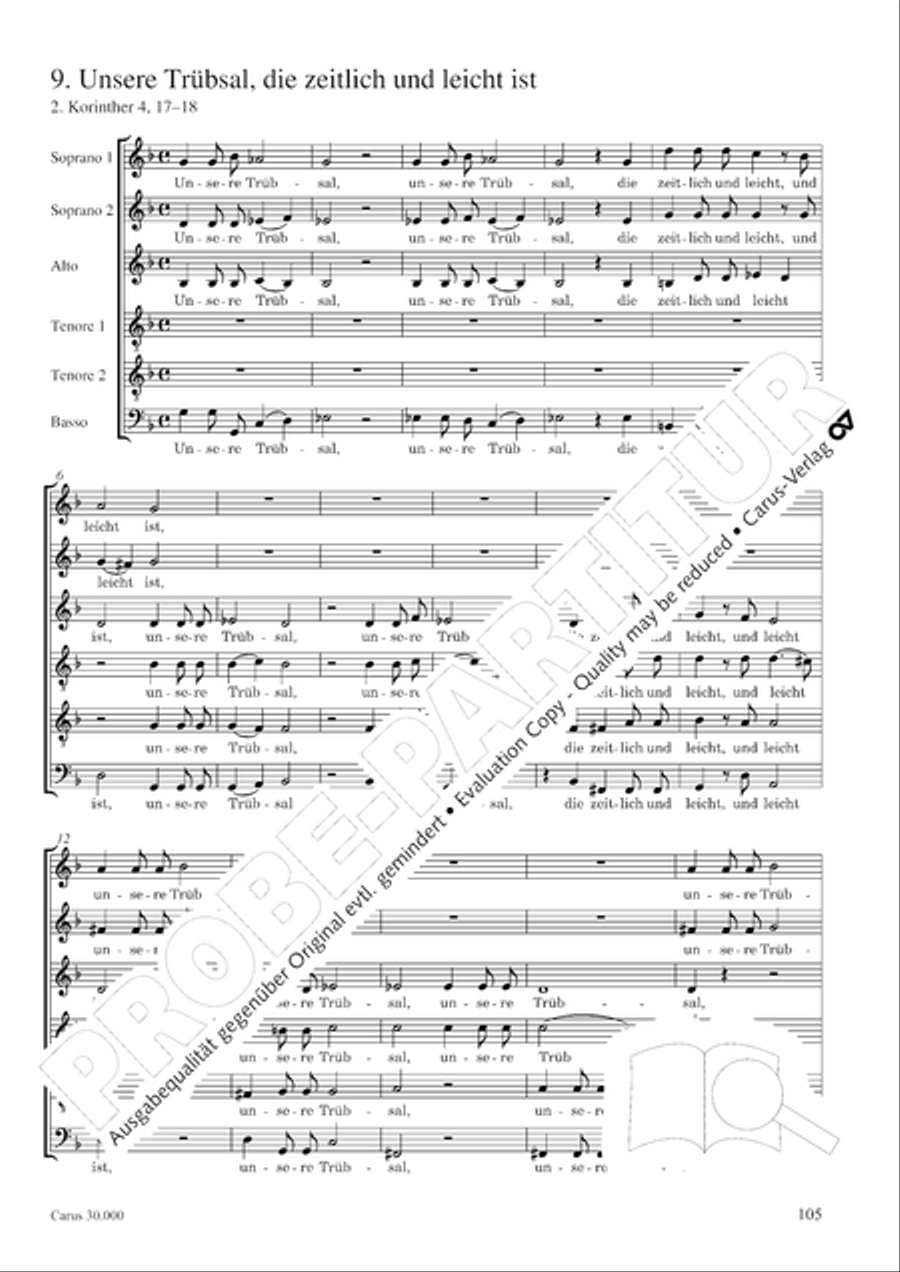 J.L. Bach: The complete motets Choir scores gallery preview page 112