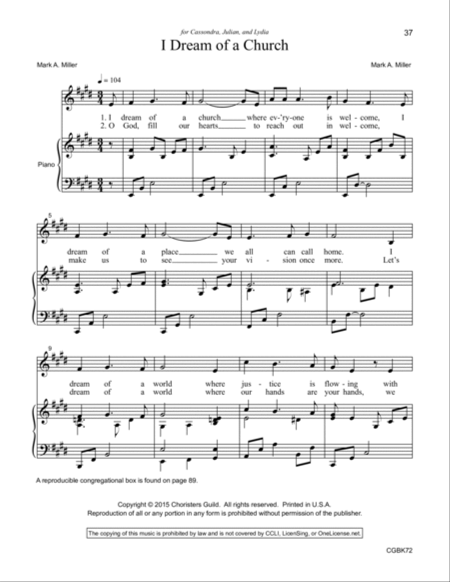 Roll Down, Justice!: Sacred Songs and Social Justice Unison Choir scores gallery preview page 10