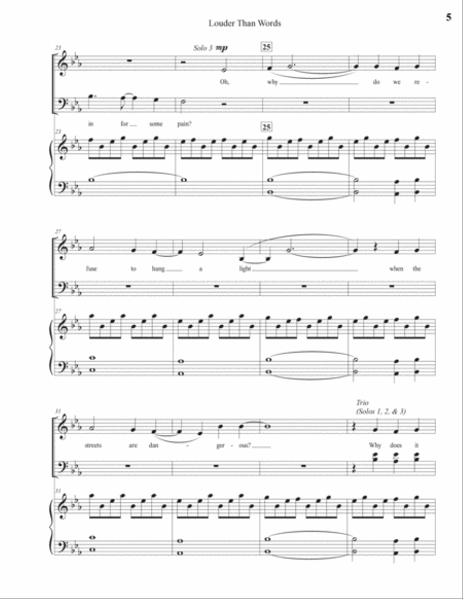 Louder Than Words Louder Than Words 4-Part scores gallery preview page 5
