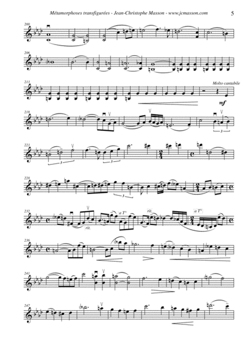 ''Métamorphoses transfigurées'' Version pour quatuor à cordes (2020) image number null