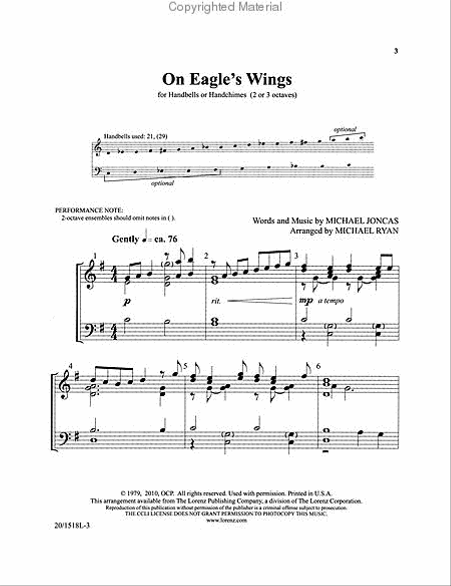 On Eagle's Wings 3-Octaves scores gallery preview page 2