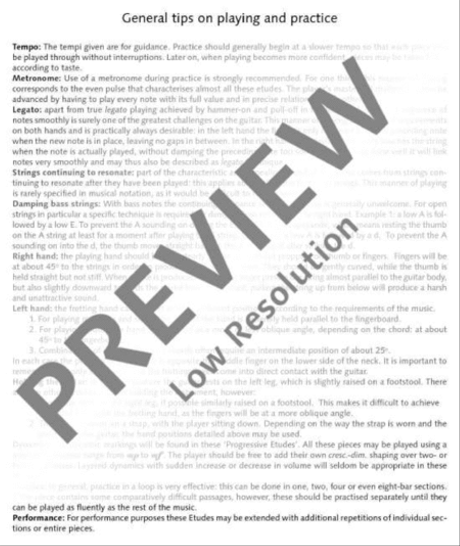Progressive Etudes I Acoustic Guitar scores gallery preview page 4