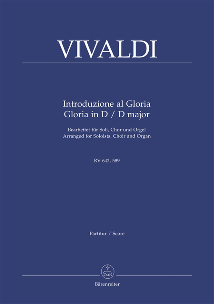 Introduzione al Gloria RV 642, Gloria in D major RV 589 Mixed Choir scores gallery preview page 1