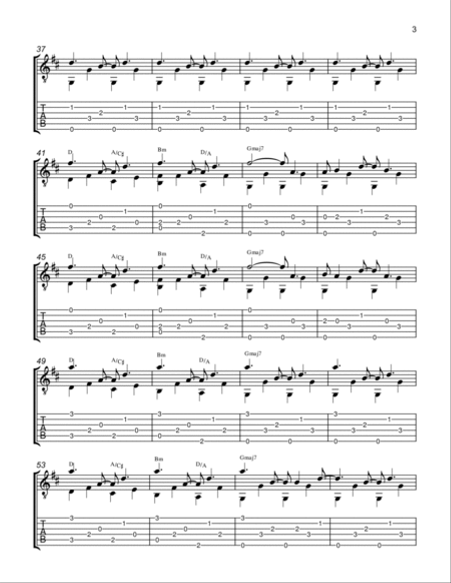 These Days Guitar Solo scores gallery preview page 3