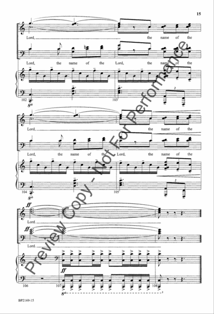 Let All the People Praise! 4-Part scores gallery preview page 16