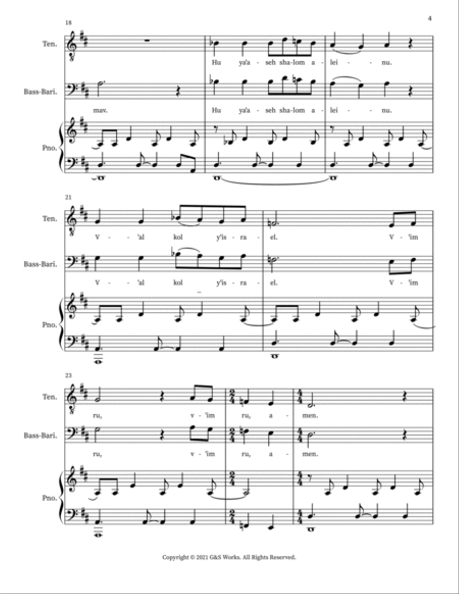Prayer 4-Part scores gallery preview page 4