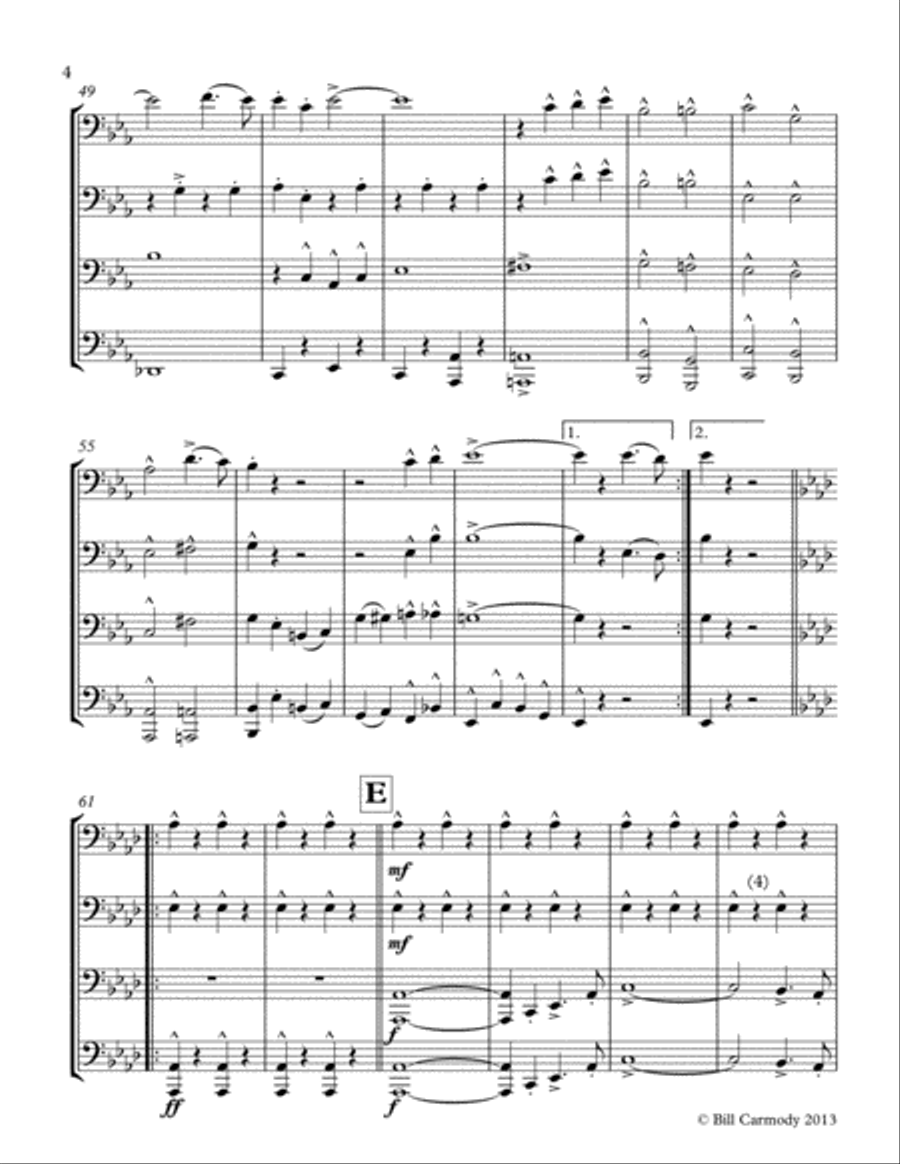 National Emblem March Brass Ensemble scores gallery preview page 5