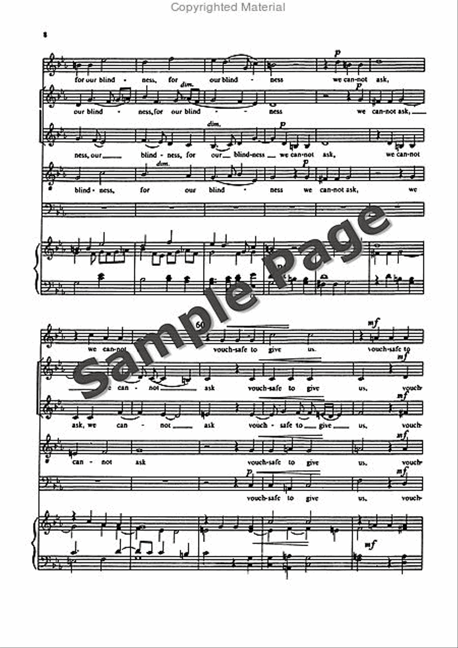Tomkins Almighty God The Fountain Saatb Mixed Choir scores gallery preview page 9