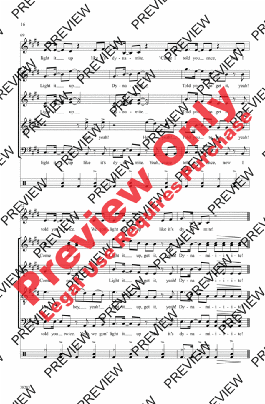 Dynamite 4-Part scores gallery preview page 16