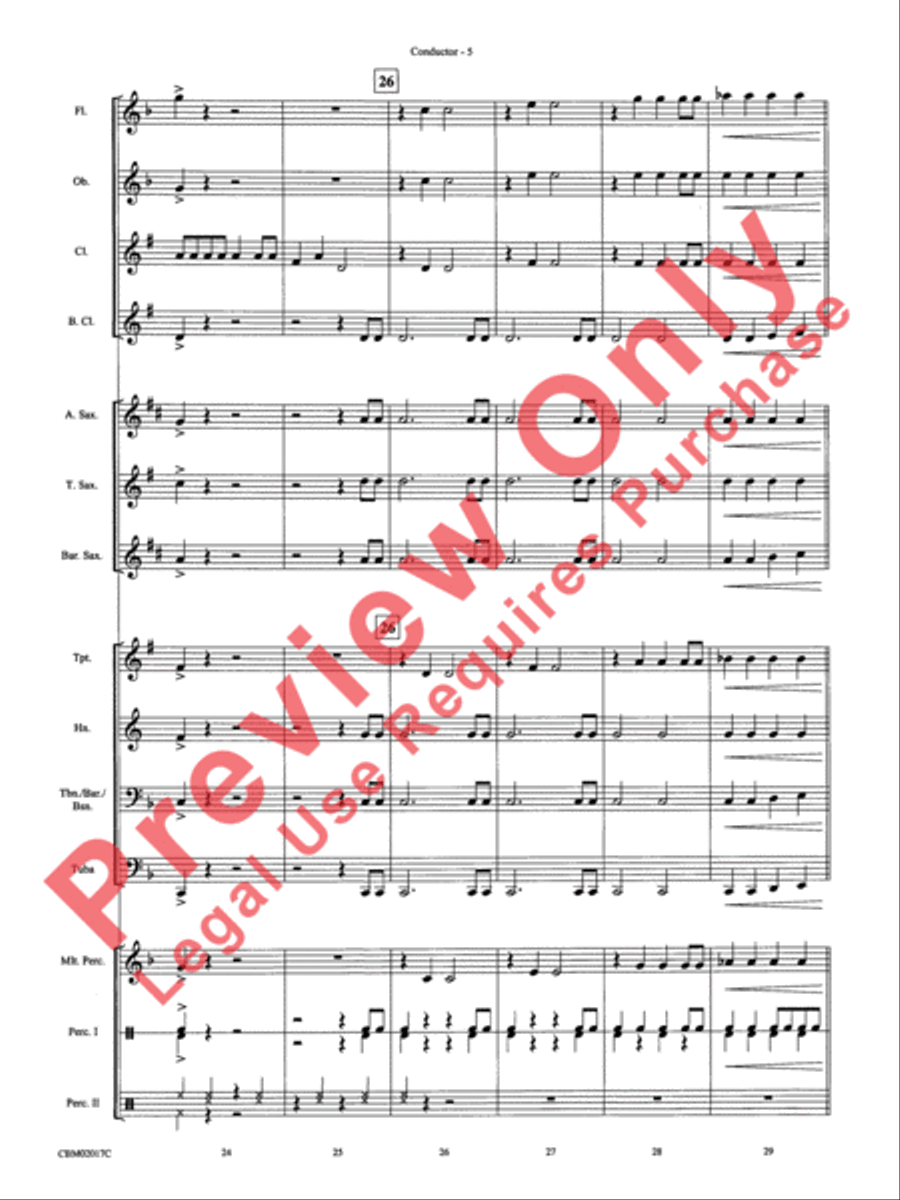 Great Balls of Fire Great Balls of Fire Concert Band scores gallery preview page 7