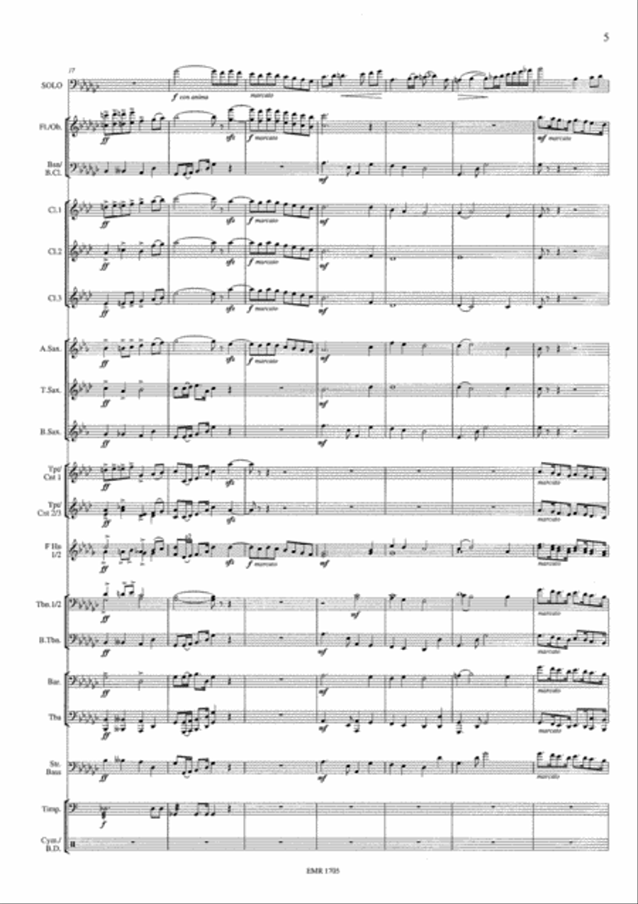 Morceau Symphonique Concert Band scores gallery preview page 6