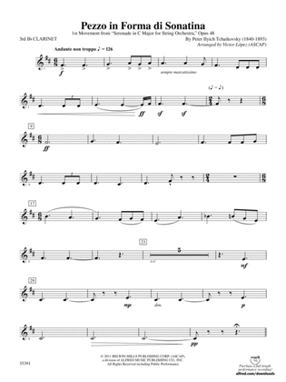 Pezzo in forma di Sonatina: 3rd B-flat Clarinet
