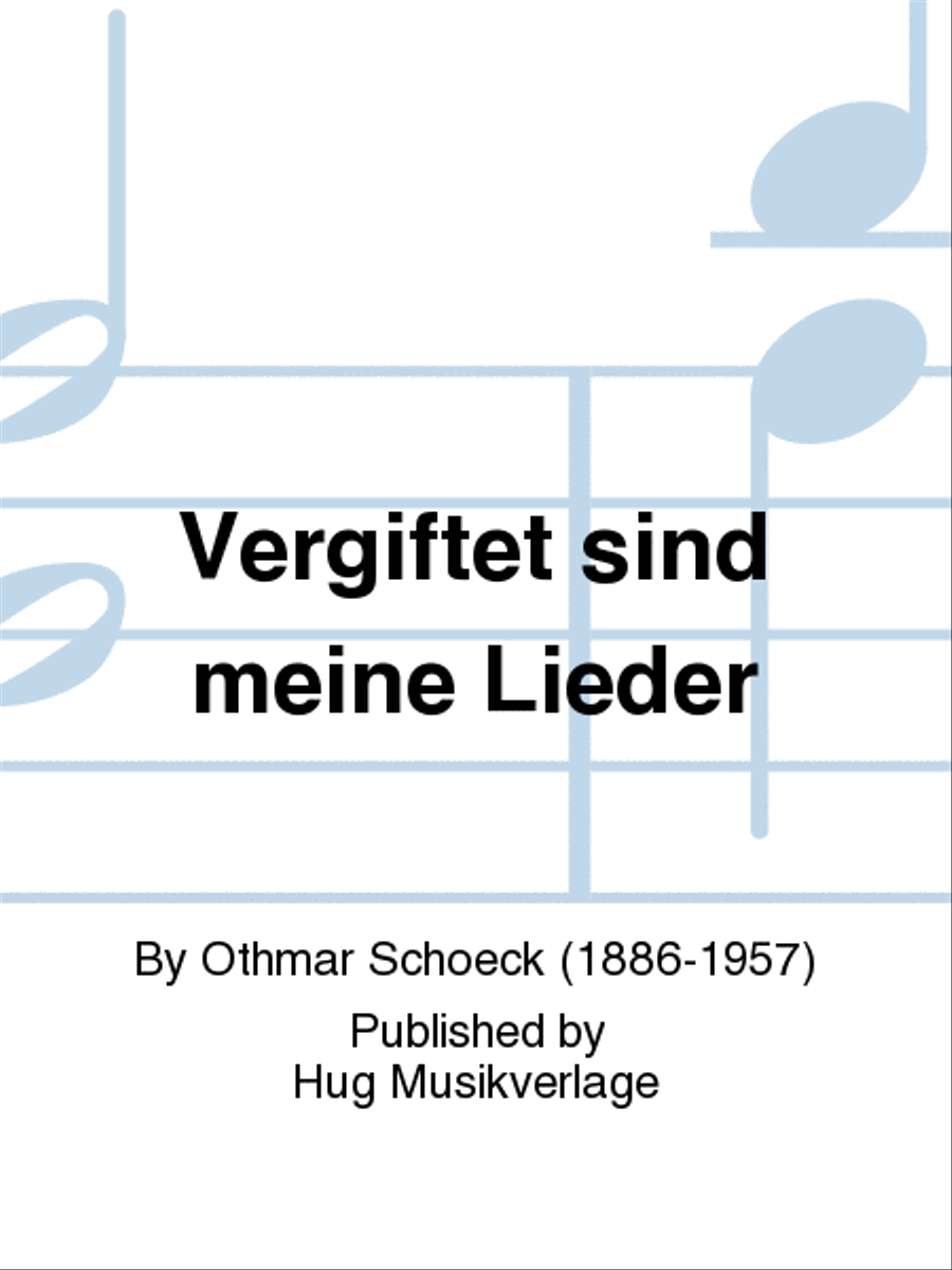 Vergiftet sind meine Lieder op 13/1 Voice Solo scores gallery preview page 1