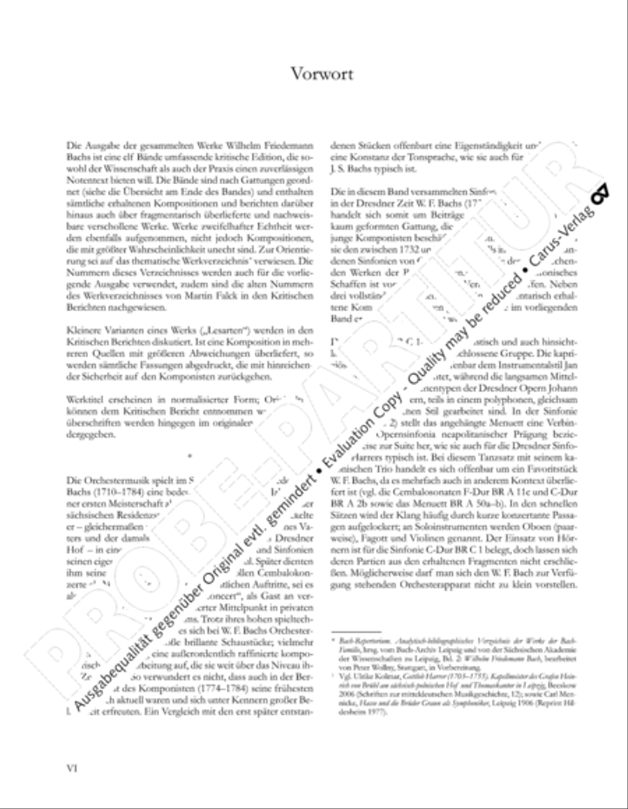 Gesamtausgabe Band 6 (Orchestermusik III: Sinfonien) Orchestra scores gallery preview page 7