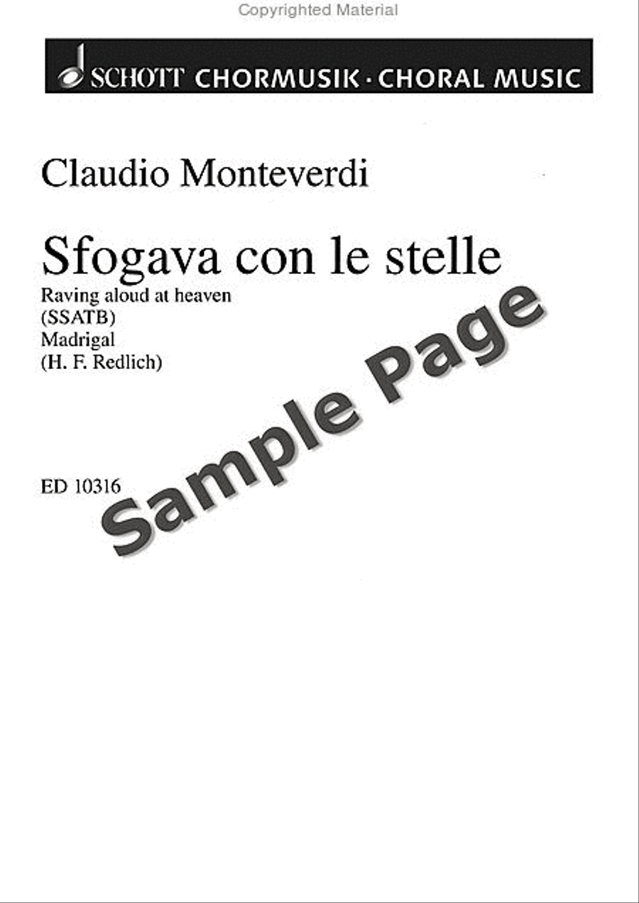 Sfogava Con Le Stelle SSATB scores gallery preview page 2