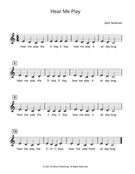 The CDE Songbook - Songs in TREBLE CLEF