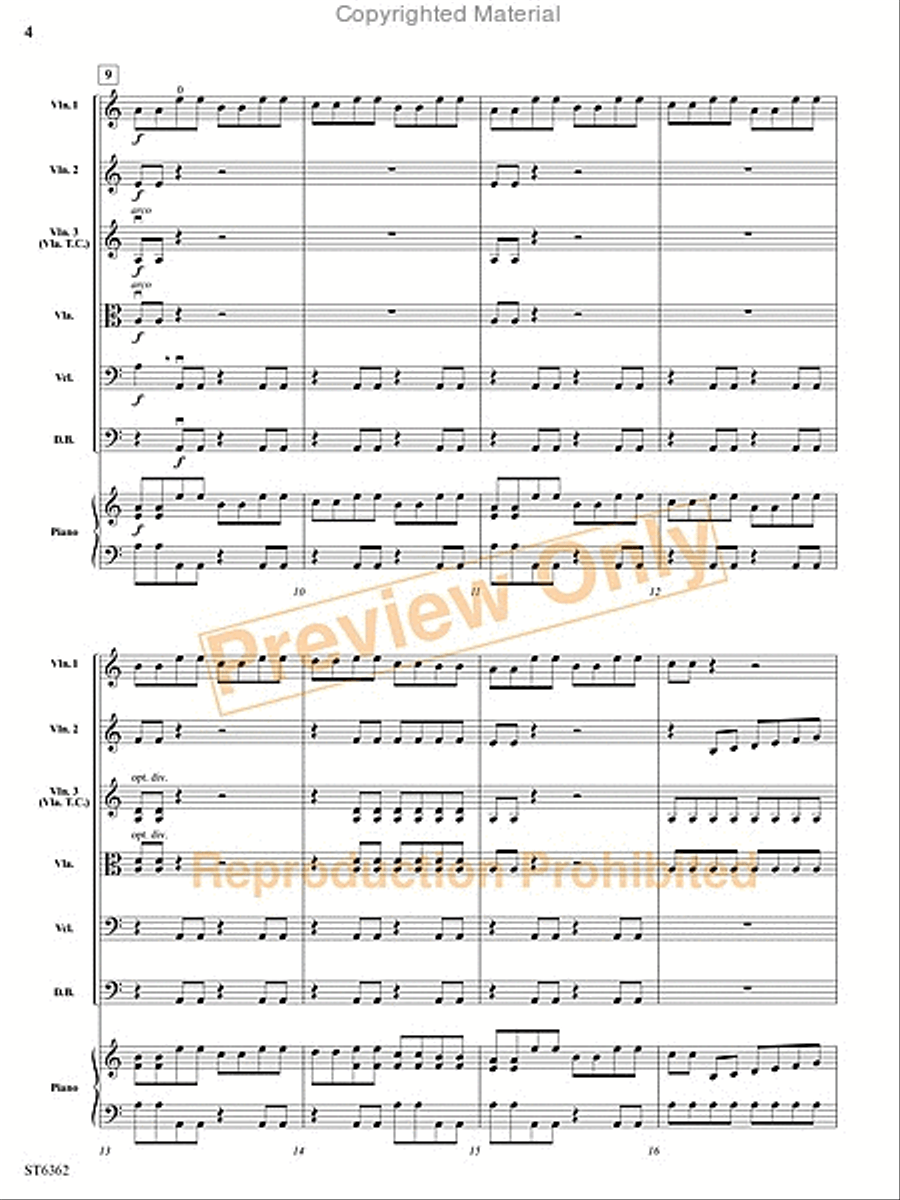 Electric Sinfonia String Orchestra scores gallery preview page 5