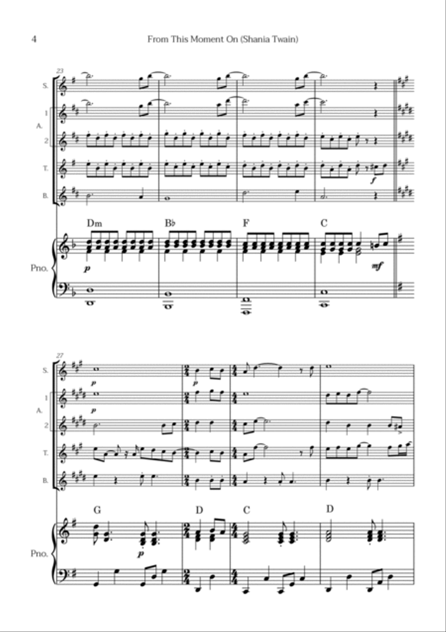 From This Moment On Tenor Saxophone scores gallery preview page 4