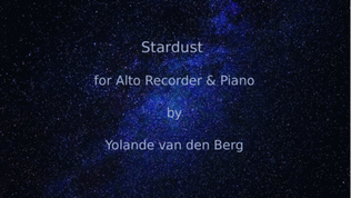 Stardust for Alto recorder and Piano (and online Play-along)