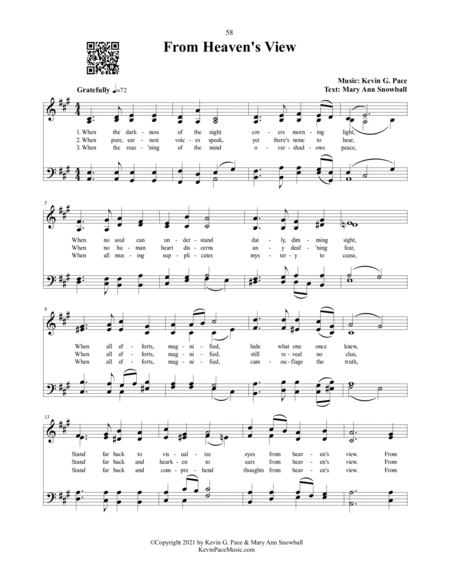 From Heaven's View, a sacred hymn image number null