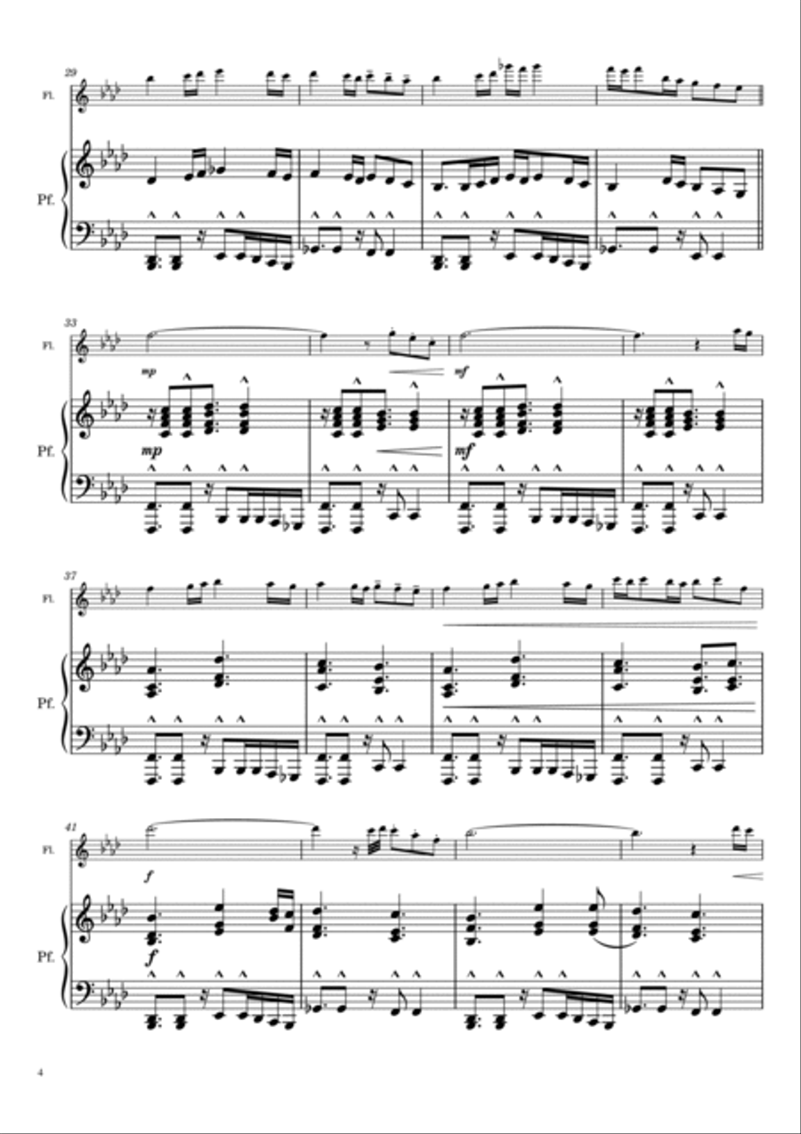 Battlefield 1942 Theme Flute Solo scores gallery preview page 4