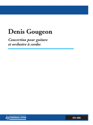 Book cover for Concertino for guitar (score)
