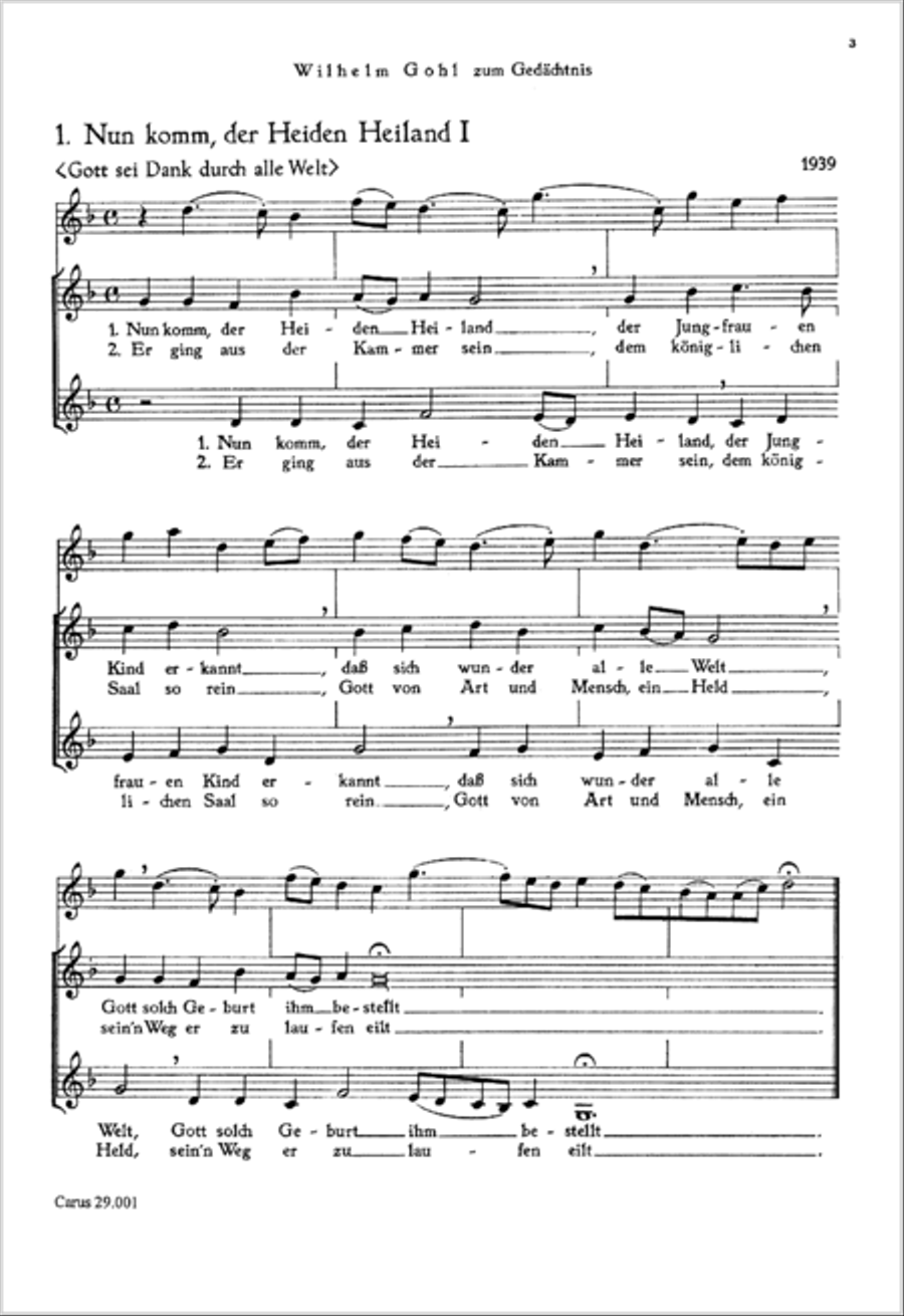 Kantoreisatze I (Advent und Epiphanias) Collection / Songbook scores gallery preview page 2