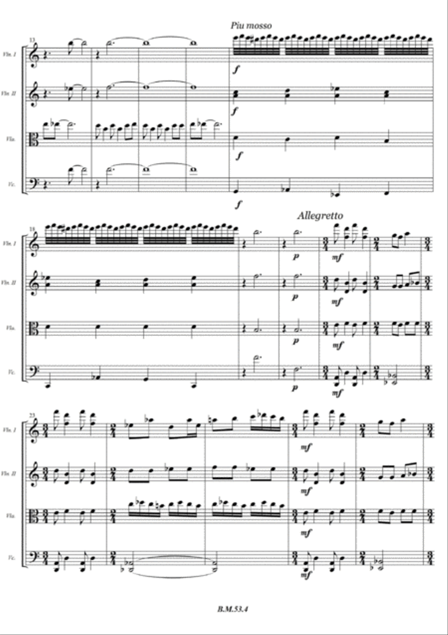 STRING QUARTET String Quartet scores gallery preview page 5