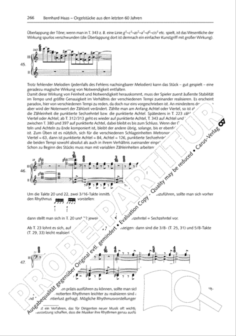 Orgelschule zur historischen Auffuhrungspraxis Organ Solo scores gallery preview page 267