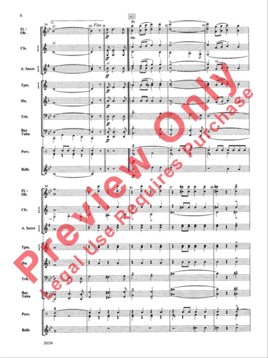Colonel Bogey Concert Band scores gallery preview page 7