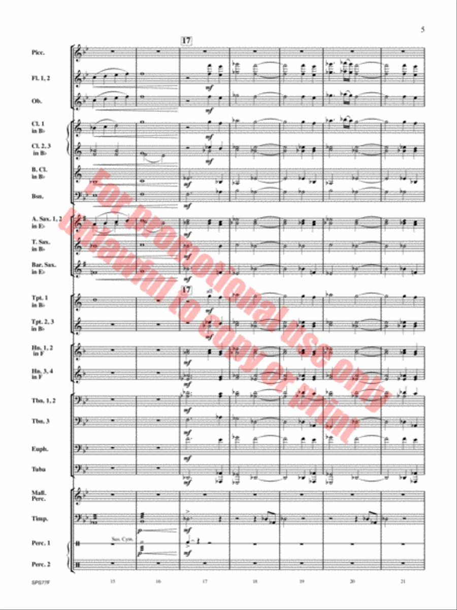 Atlas Rising Concert Band scores gallery preview page 6
