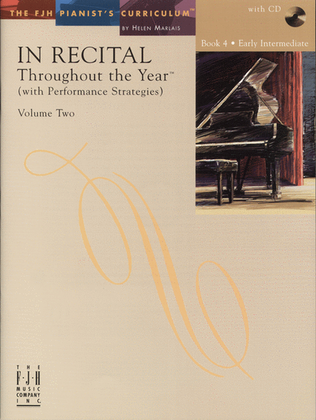 Book cover for In Recital! Throughout the Year (with Performance Strategies) Volume Two, Book 4 (NFMC)