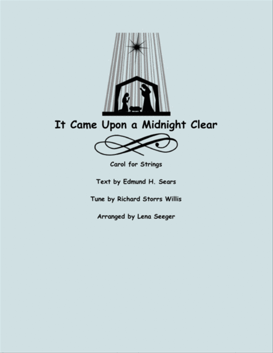 It Came Upon a Midnight Clear (two violins and cello) String Trio scores gallery preview page 1