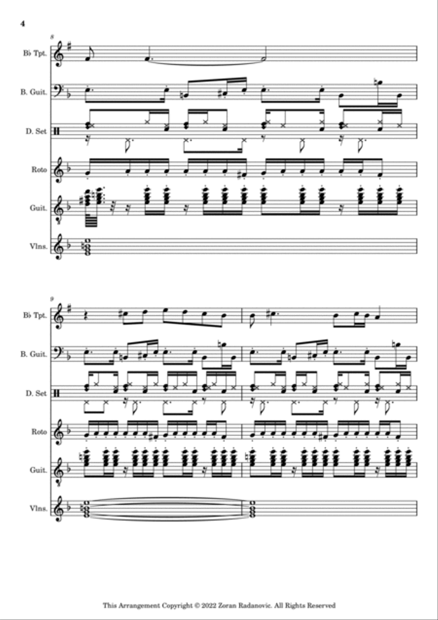 Đurđevdan - Djurdjevdan - Ederlezi - for band Violin scores gallery preview page 5