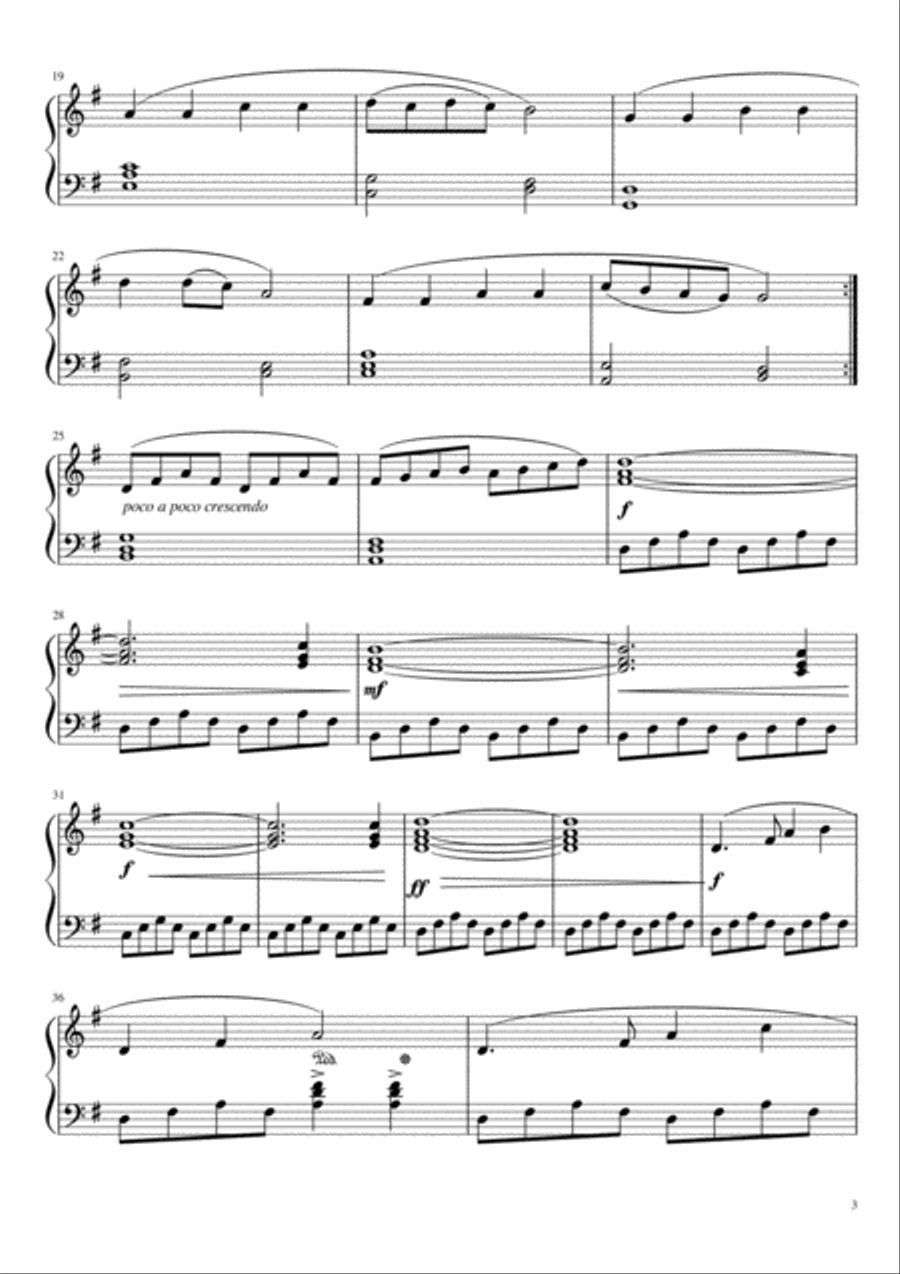 RiShu Bagatelle in G Opus 0 No. 0 Piano Solo scores gallery preview page 3
