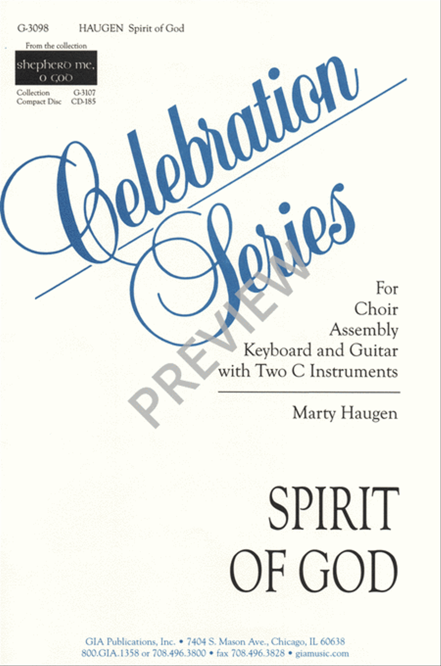 Spirit of God 4-Part scores gallery preview page 2