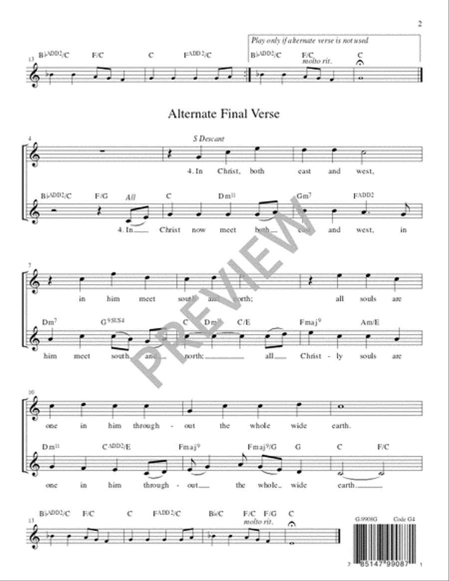 In Christ There Is No East or West - Guitar edition Guitar scores gallery preview page 3
