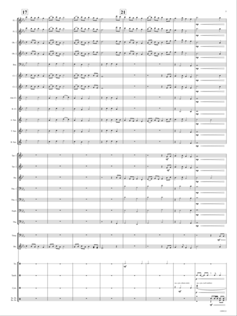 Madeira Beach Concert March Concert Band scores gallery preview page 5