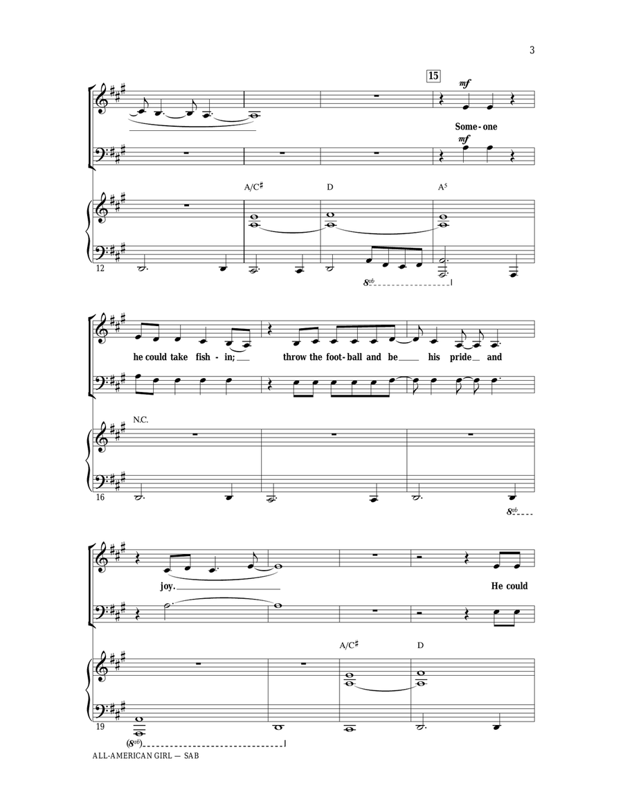 All-American Girl All-American Girl 3-Part scores gallery preview page 2